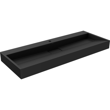 Mexen Ava мивка за вграждане от конгломерат 1/О 120 x 46 см, черна - 23011271