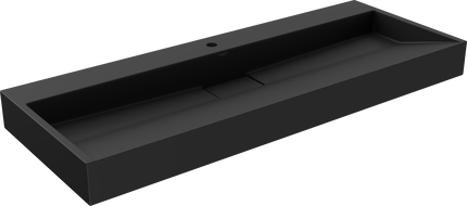 Mexen Ava мивка за вграждане от конгломерат 1/О 120 x 46 см, черна - 23011271