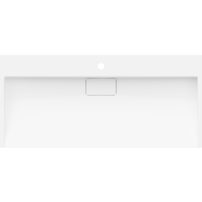 Mexen Ava конзолна мивка от конгломерат 1/O 100 x 46 cm, бяла - 23011001