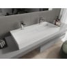 Mexen Ava плот за мивка от конгломерат 2/O 100 x 46 cm, бяла - 23011002