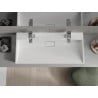 Mexen Ava плот за мивка от конгломерат 2/O 100 x 46 cm, бяла - 23011002