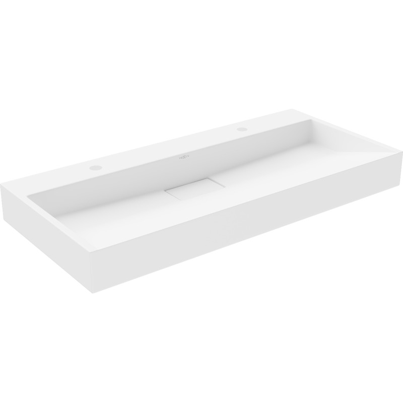 Mexen Ava плот за мивка от конгломерат 2/O 100 x 46 cm, бяла - 23011002