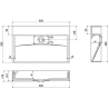 Mexen Ava мивка за плот от конгломерат B/O 60 x 38 см, бяла - 23016000