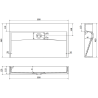 Mexen Ava мивка за плот от конгломерат B/O 80 x 46 см, бяла - 23018000