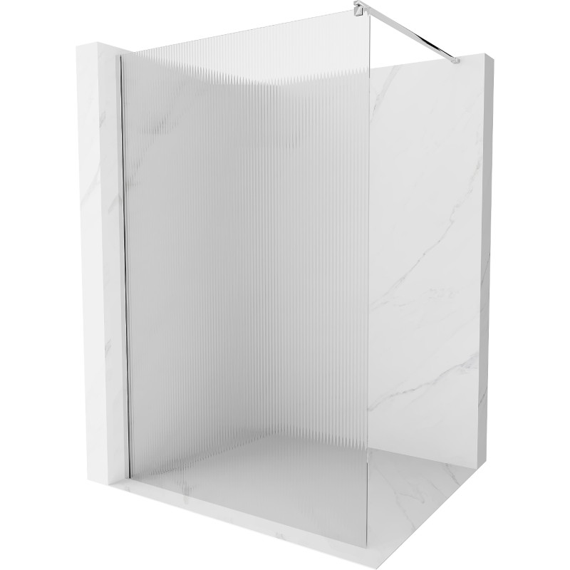 Mexen Kioto панел за душ Walk-in 90 x 200 cm, ивици 8 mm, хром - 800-090-101-01-09