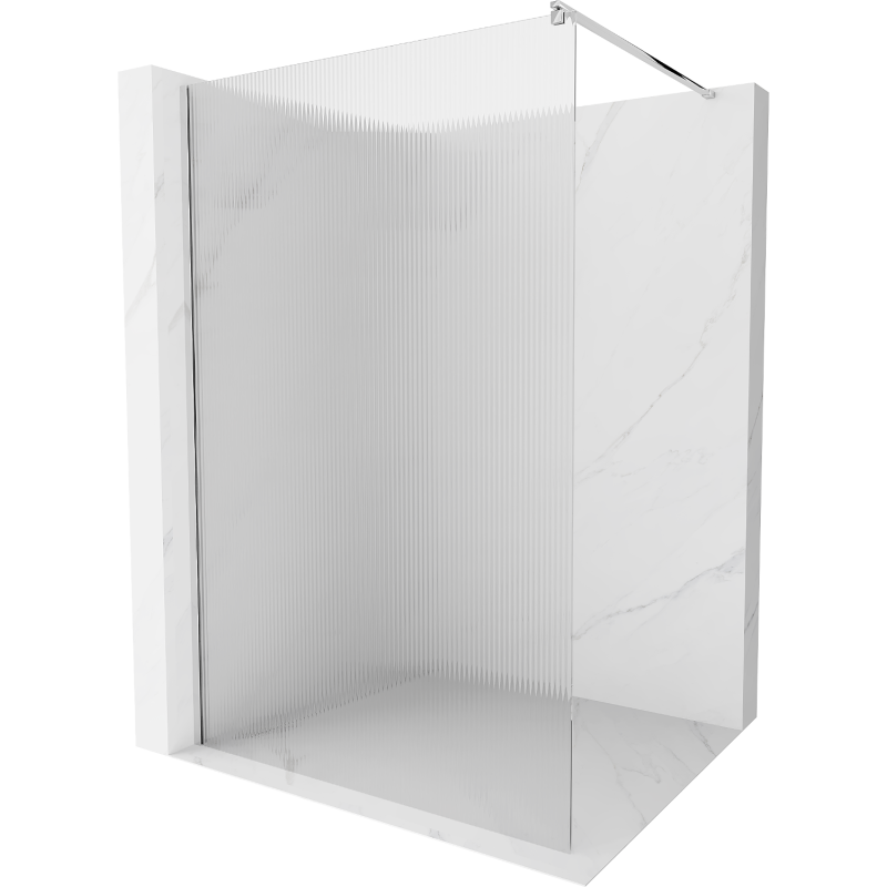 Мексен Киото душ кабина Walk-in 120 x 200 см, райета 8 мм, хром - 800-120-101-01-09