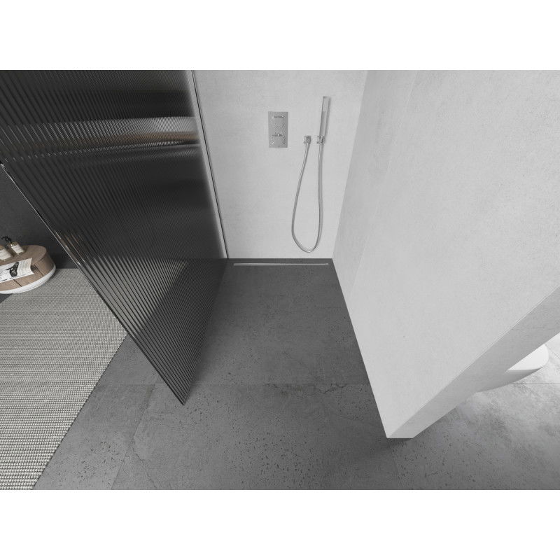 Mexen Kioto душ кабина Walk-in 130 x 200 см, ивици 8 мм, хром - 800-130-101-01-09