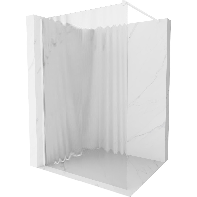 Mexen Kioto душ преграда Walk-in 100 x 200 см, ивици 8 мм, бяла - 800-100-101-20-09