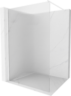 Mexen Kioto душ стена Walk-in 100 x 200 см, ивици 8 мм, бяла - 800-100-101-20-09