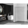 Mexen Kioto душ стена Walk-in 100 x 200 см, ивици 8 мм, бяла - 800-100-101-20-09