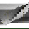 Mexen Kioto стена за душ Walk-in 100 x 200 cm, райета 8 mm, златна - 800-100-101-50-09