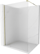 Mexen Kioto Душ преграда Walk-in 130 x 200 cm, резки 8 mm, златна - 800-130-101-50-09