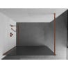 Mexen Kioto душ параван Walk-in 70 x 200 см, ивици 8 мм, розово злато - 800-070-101-60-09