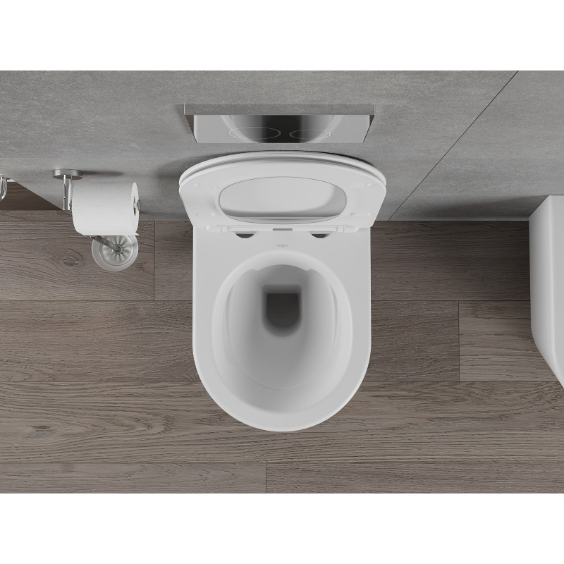 Mexen Rico чиния WC Rimless със седалка с плавно спускане slim, дуропласт, бял мат