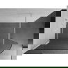 Mexen Kioto-R заоблена душ стена Walk-in 100 x 200 cm, прозрачна 8 mm, бяла - 800-100-101-20-06