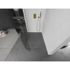 Mexen Kioto заоблена душова стінка Walk-in 140 x 200 см, прозора 8 мм, золота - 800-140-101-50-06