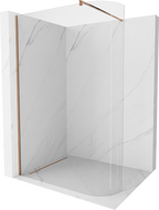 Mexen Kioto закрита душ кабина Walk-in 120 x 200 см, прозрачна 8 мм, розово злато - 800-120-101-60-06