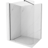 Mexen Kioto огъната душова стена Walk-in 140 x 200 см, прозрачна 8 мм, черна - 800-140-101-70-06