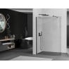 Mexen Kioto заоблена стена за душ Walk-in 150 x 200 см, прозрачно 8 мм, черно - 800-150-101-70-06
