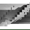 Mexen Kioto-R, закръглена душ-преграда Walk-in 160 x 200 cm, прозрачна 8 mm, черна - 800-160-101-70-06