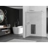 Mexen Kioto+ стена за душ с полица Walk-in 140 x 200 см, прозрачно, хром - 800-140-121-01-09