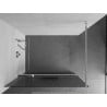 Mexen Kioto+ стена за душ с полица Walk-in 140 x 200 см, прозрачно, хром - 800-140-121-01-09