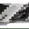 Mexen Kioto+ душ преграда с рафт Walk-in 70 x 200 cm, ивици, розово злато - 800-070-121-60-09