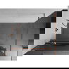 Mexen Kioto+ душ преграда с рафт Walk-in 70 x 200 cm, ивици, розово злато - 800-070-121-60-09
