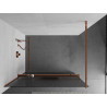 Mexen Kioto+ душ стена с рафт Walk-in 80 x 200 cm, райе, розово злато - 800-080-121-60-09