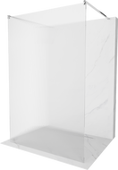 Mexen Kioto самостоятелна преградна стена за душ 130 x 200 см, ивици 8 мм, хром