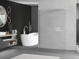 Mexen Kioto свободностояща параван за душ 110 x 200 см, релефен 8 мм, бял - 800-110-002-20-09