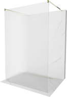 Mexen Kioto свободностояща душ кабина 140 x 200 cm, ивици 8 mm, златна - 800-140-002-50-09