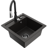 Mexen Vito гранитна мивка с 1 камера с кухненски смесител Savita,