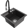 Mexen Vito гранитна кухненска мивка с една камера с кухненски смесител