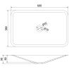 Mexen Esper плот мивка от конгломерат 60 x 38 см, черна - 23036071