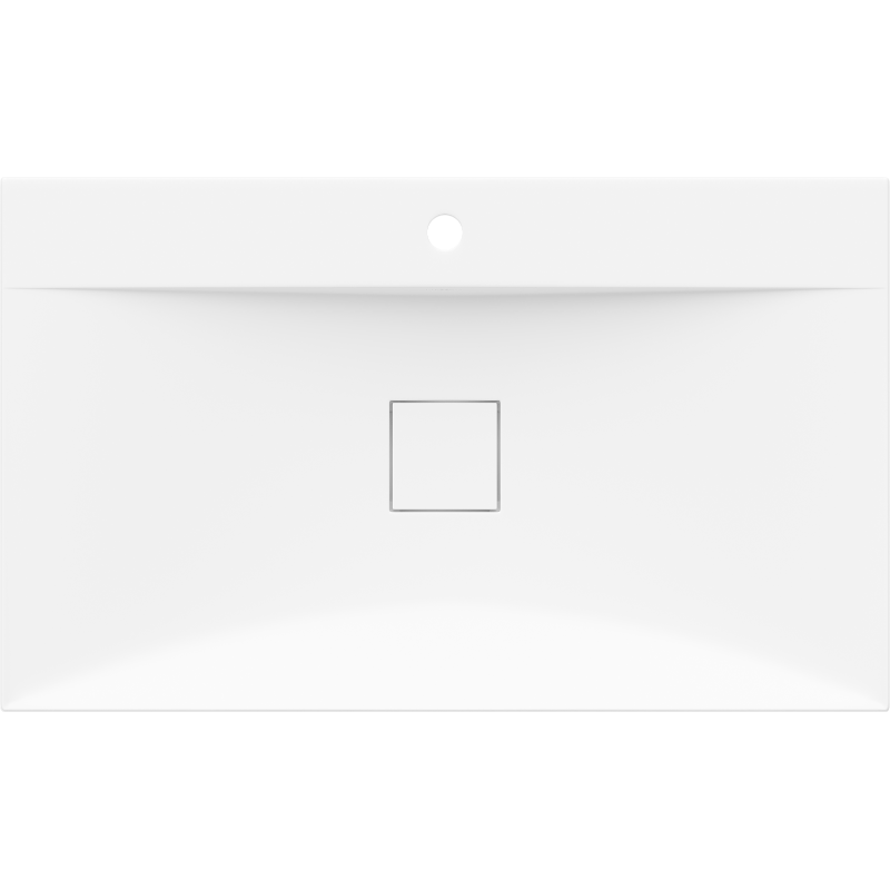 Mexen Poli конзолен мивка от конгломерат 1/O 80 x 48 cm, бяла - 23028001