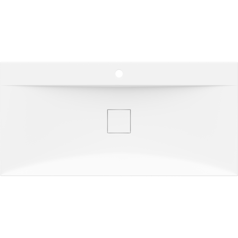Mexen Poli плот за мивка от конгломерат 1/O 100 x 48 cm, бяла - 23021001