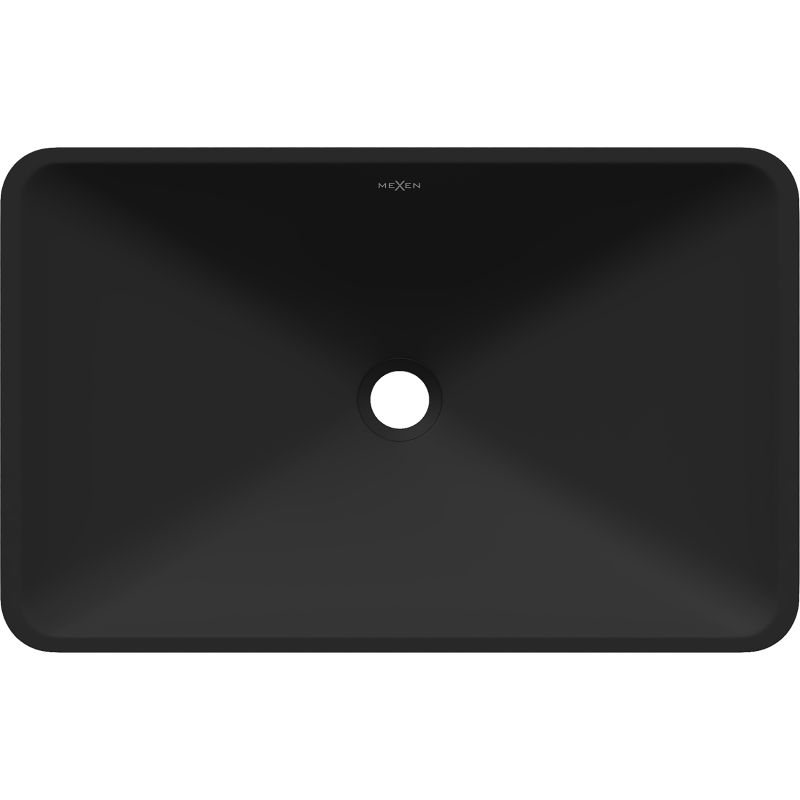 Mexen Esper плот мивка от конгломерат 60 x 38 см, черна - 23036071