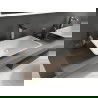 Mexen Esper мивка за плот от конгломерат 60 x 38 см, бяла - 23036001