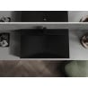 Mexen Poli мивка за плот от конгломерат 1/O 80 x 48 см, черна - 23028071