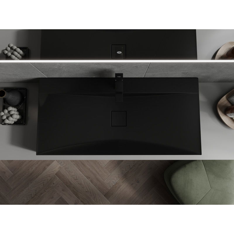 Mexen Poli плот от конгломерат 1/O 100 x 48 cm, черен - 23021071