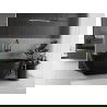 Mexen Rimini самостоятелна вана от конгломерат 150 x 75 см, черен мат - 57241507570