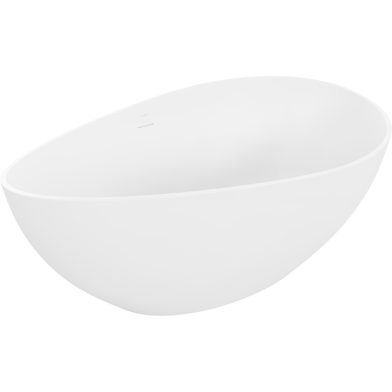 Mexen Parma самостоятелна вана от конгломерат 160 x 95 cm, бял мат - 57231609500