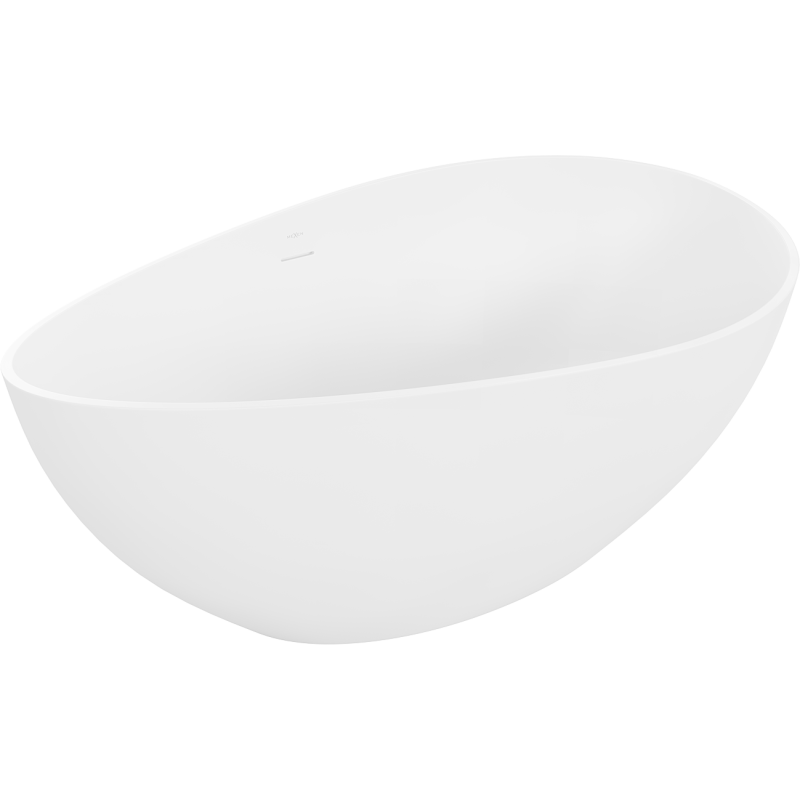 Mexen Parma самостоятелна вана от конгломерат 160 x 95 см, бяла мат - 57231609500