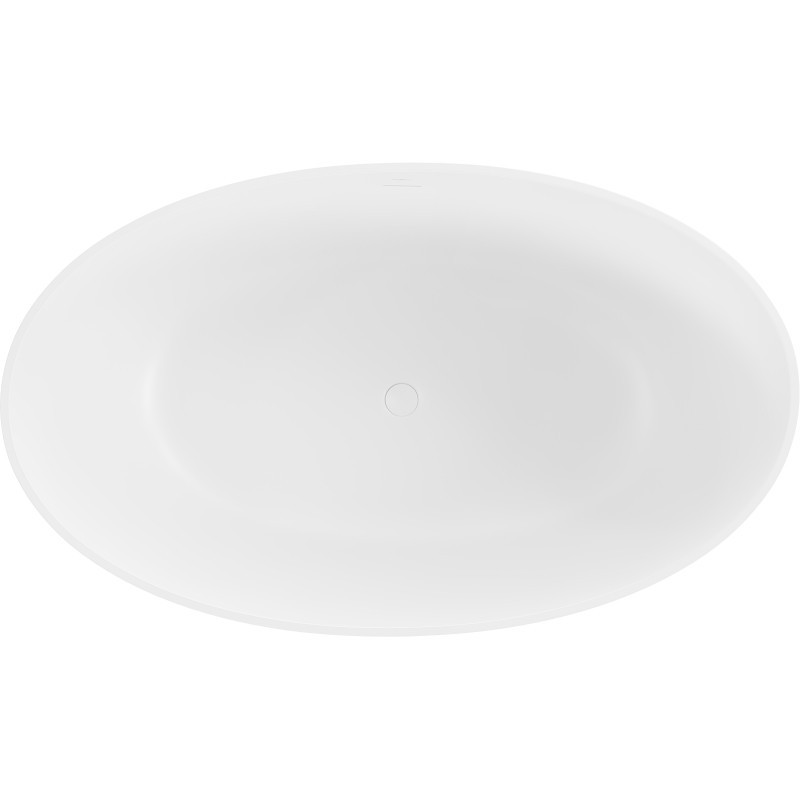Mexen Parma самостоятелна вана от конгломерат 160 x 95 cm, бял мат - 57231609500