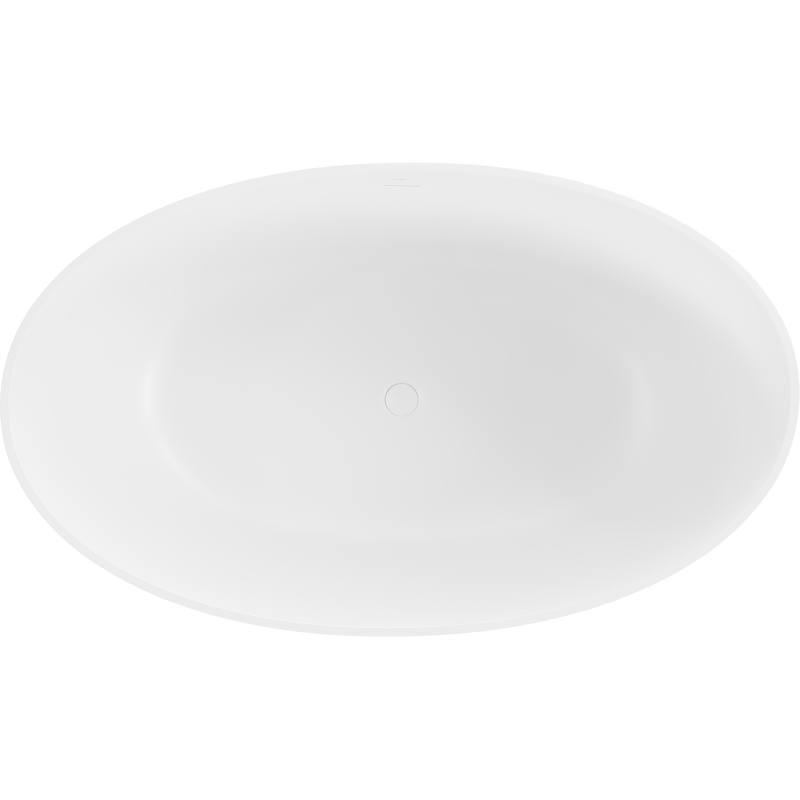 Mexen Parma самостоятелна вана от конгломерат 160 x 95 см, бяла мат - 57231609500