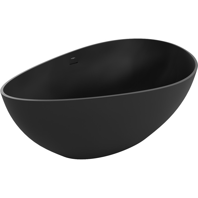 Mexen Parma самостоятелна вана от конгломерат 160 x 95 см, черна матова - 57231609570