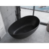 Mexen Parma самостоятелна вана от конгломерат 160 x 95 см, черна матова - 57231609570