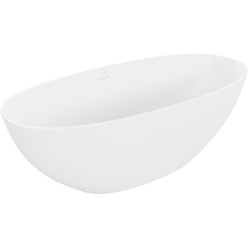 Mexen Bari свободностояща вана от конгломерат 165 x 75 cm, бяла мат - 57221657500
