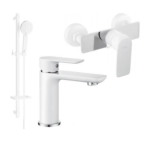 Mexen Alfa DQ40 комплект за душ, бял/хром - 745704DQ40-02